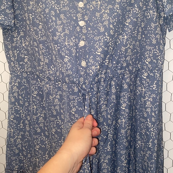 NWT Newchoice Patterned Peasant Maxi Dress - Picture 9 of 9